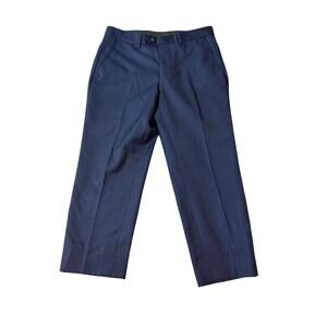 Renato Piccardi Size 8H Boy Navy Blue Dress Pants Formal Pockets 100%‎ Wool